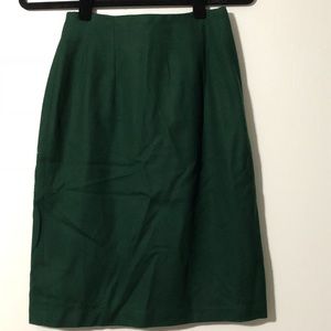 NWT Savannah Forest Green Wool Skirt - 4